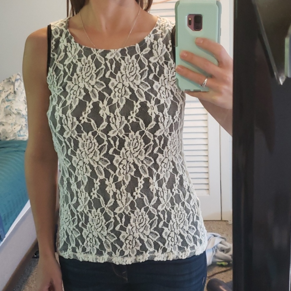 Lace tank top